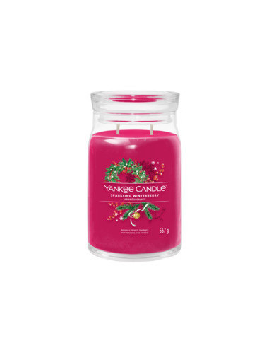 Sparkling winterberry signature candela grande