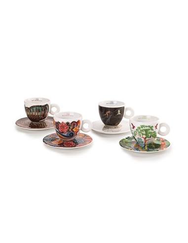 Set 4 tazze da cappuccino Art collection biennale 2024